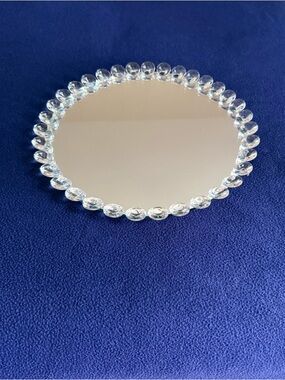 Crystal Bead Mirror Tray